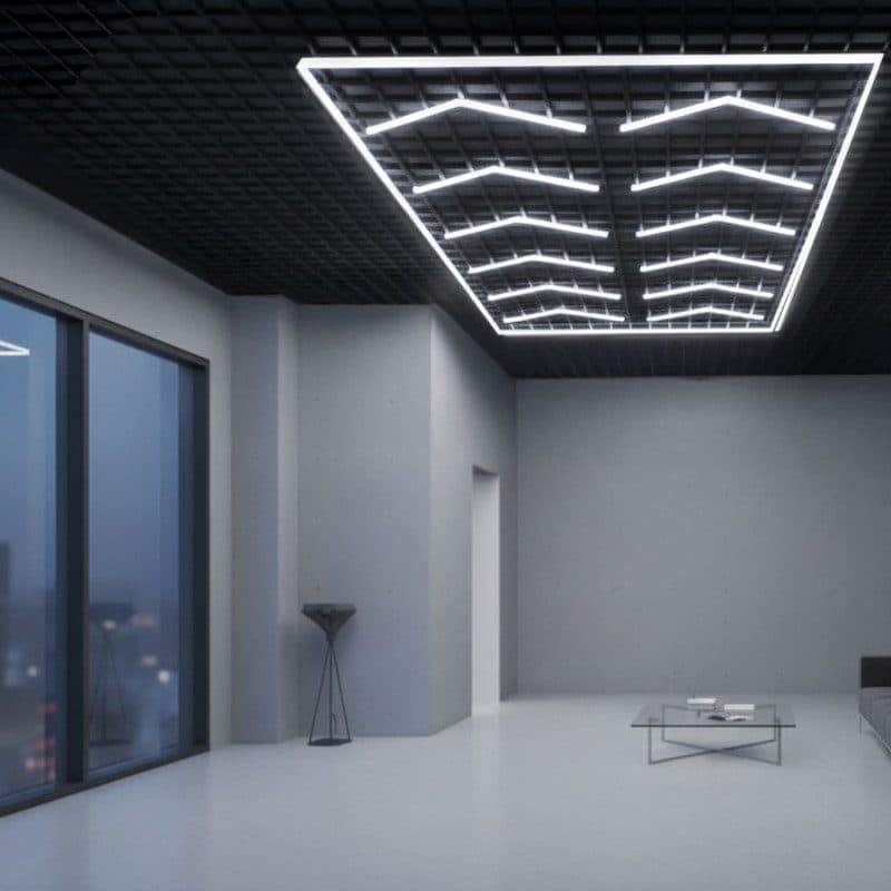 Painel LED Hexagonal Ângulo 384W 6000K