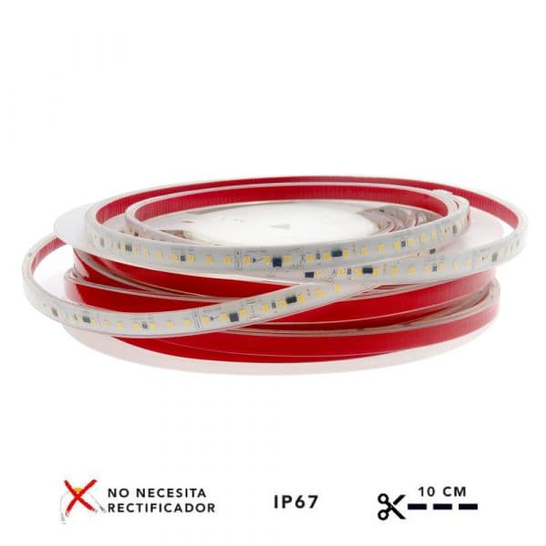 Ledme Fita LED 220Vac Smd2835 Ruzok 17W/m Ip67 - 20 Metros 3000K
