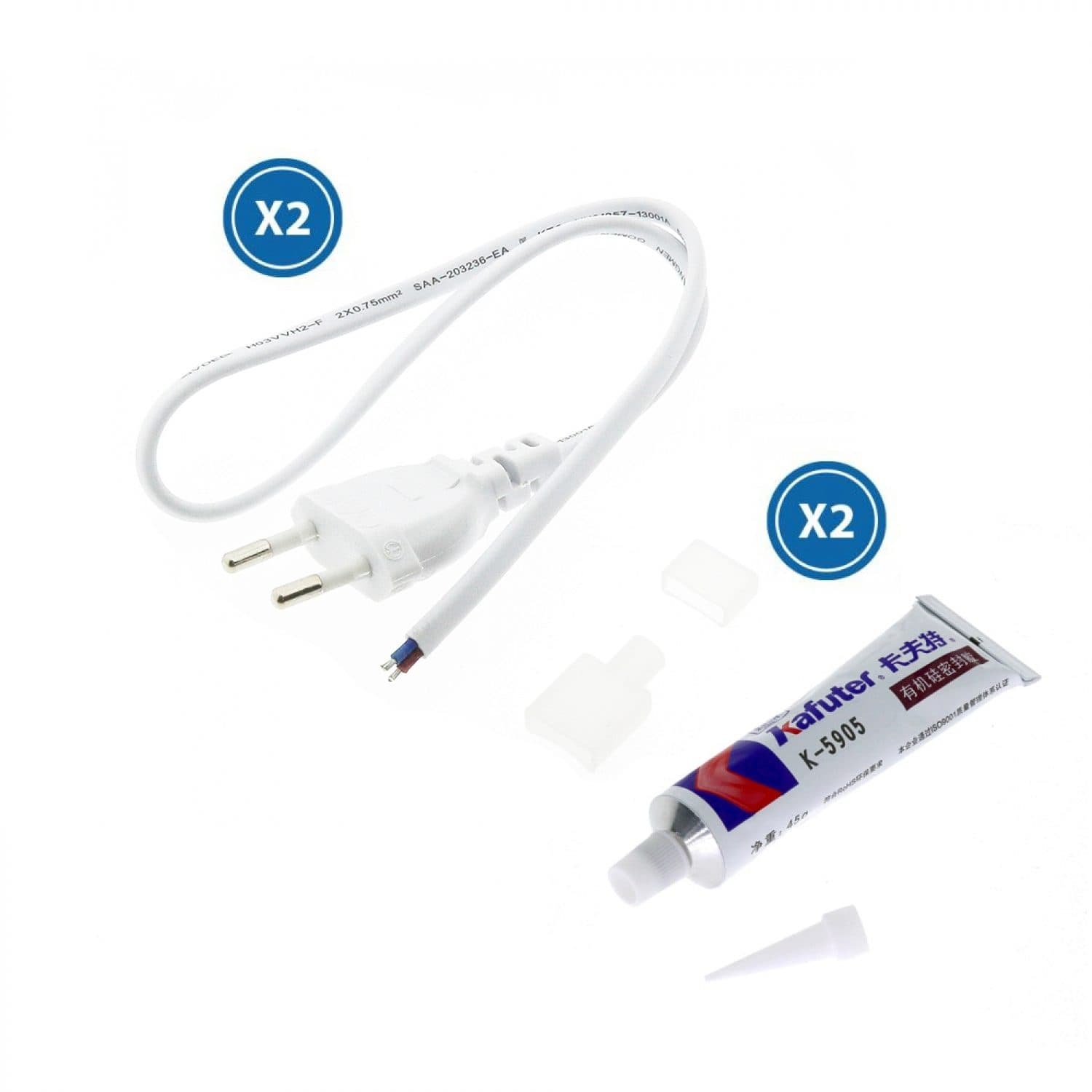 Ledme Cabo Adaptador Para Fita Led 220Vac Ruzok/brescia