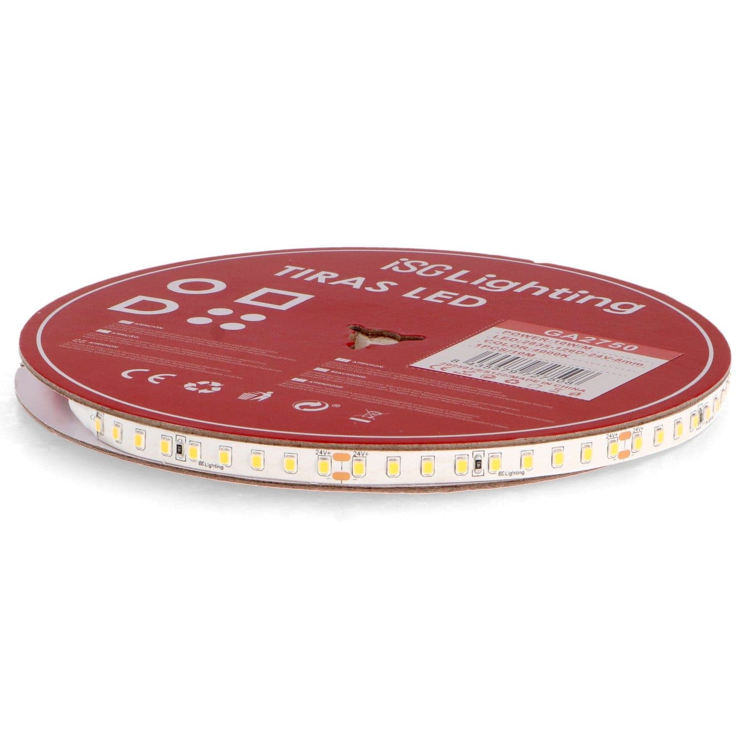 Fita Led 24V Dc Smd2835 High Lumen 10W/m 2300K - 10 Metros