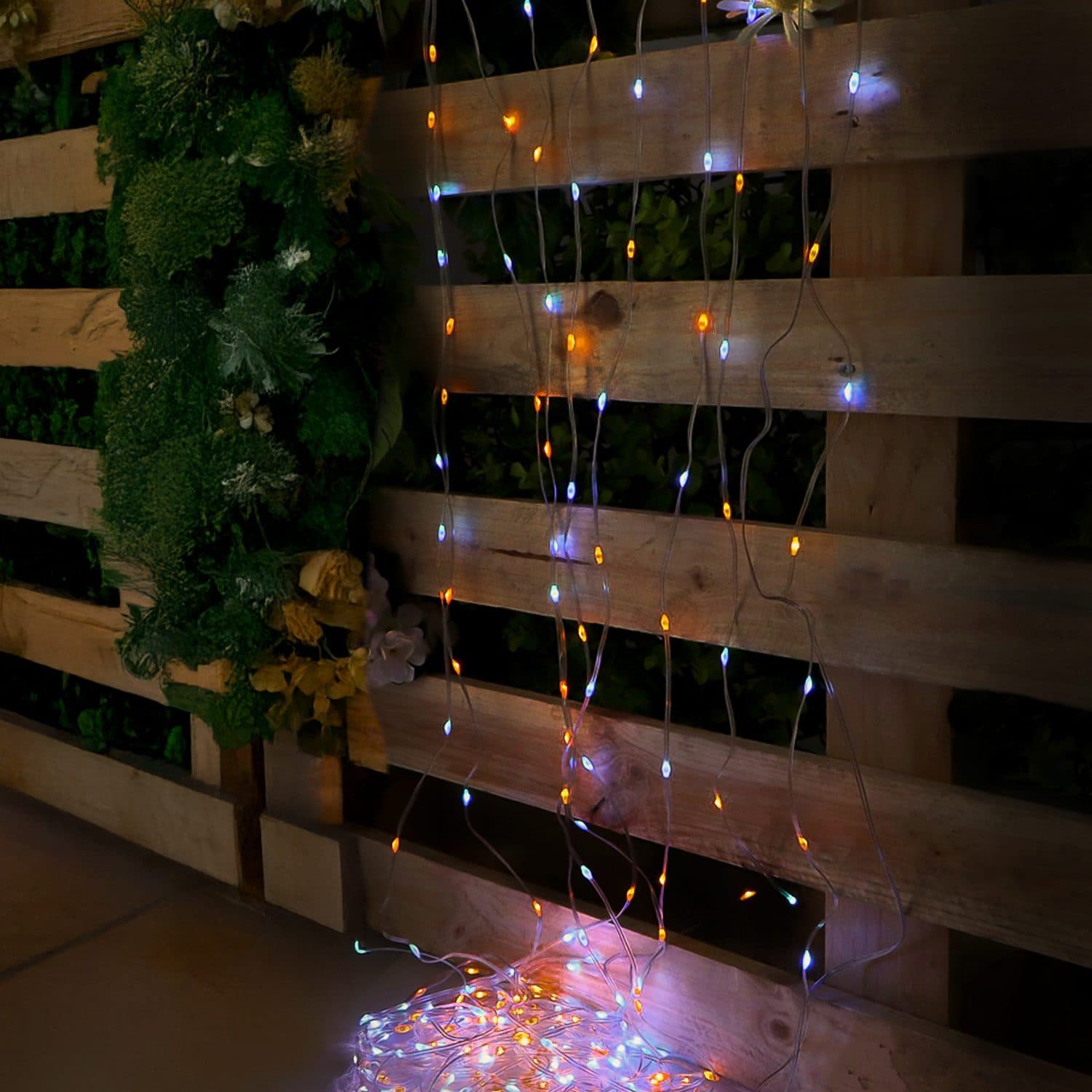 Cortina Led Para Exterior Com Usb 3*3M Rgb