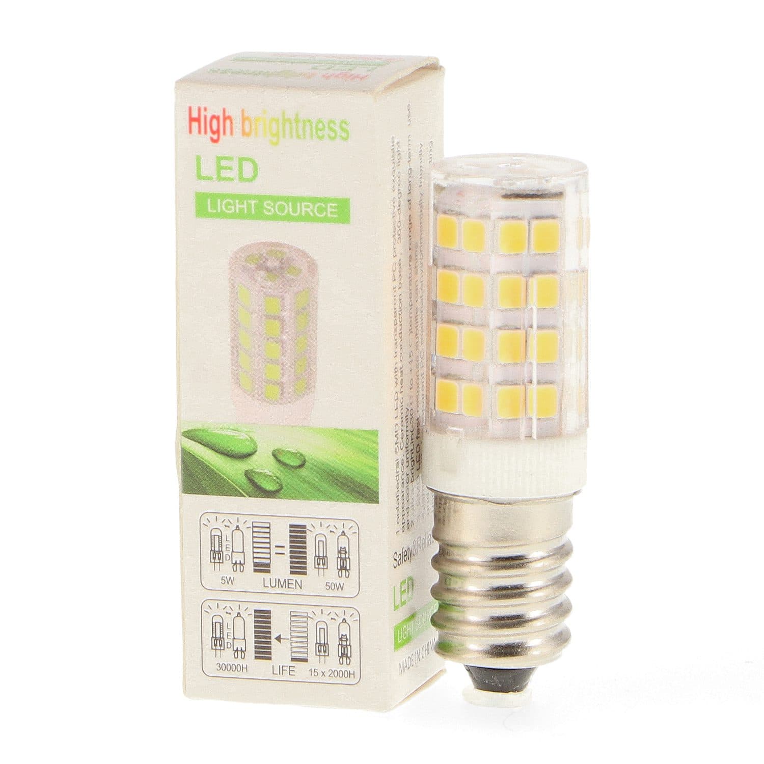 Lâmpada LED E14 5W Mini 3000K