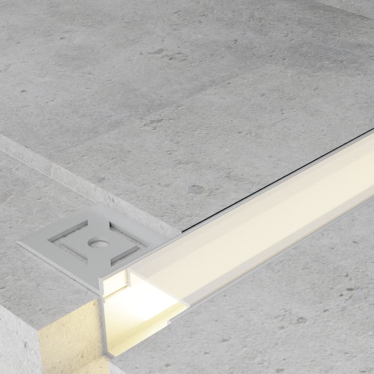 Perfil flexível de alumínio 9X16H mm para néon ou silicone - 20 Metros
