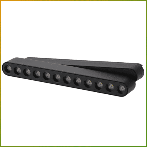 Foco Led Care Serie 5Mm 12W Calha Magnética Preto 42V