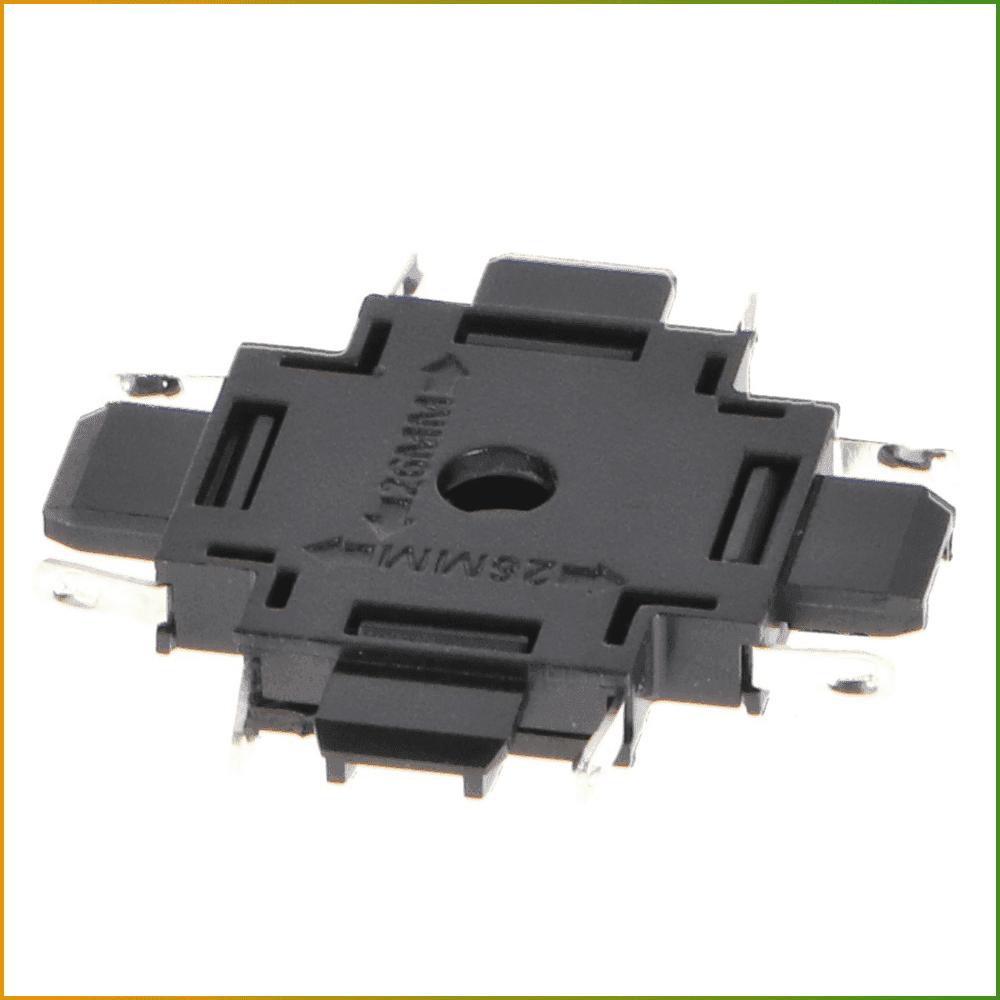 União Horizontal X Para Calha Magnética Serie 5Mm Preto