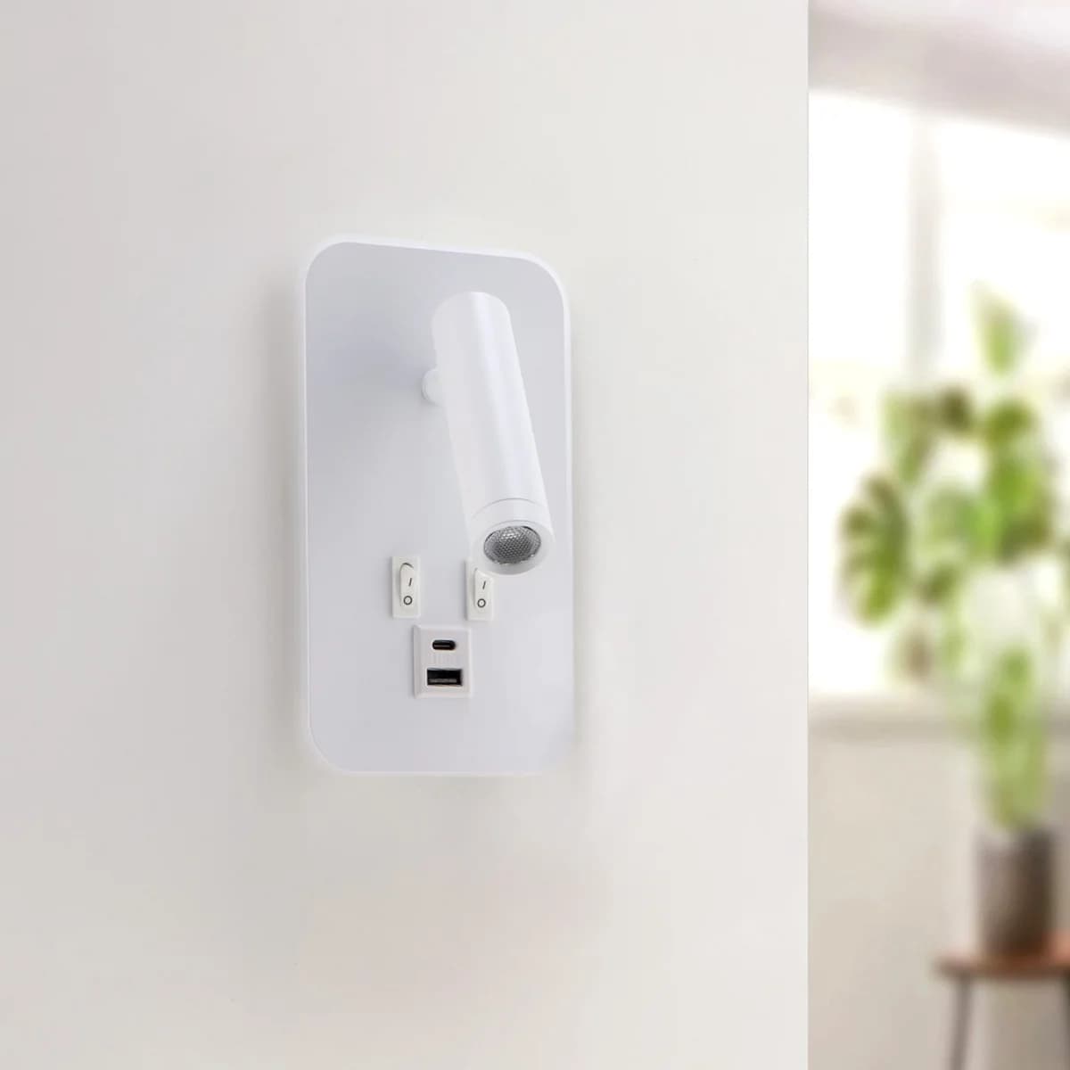 Aplique de parede Led ajustável White Bruve 10W 4000K