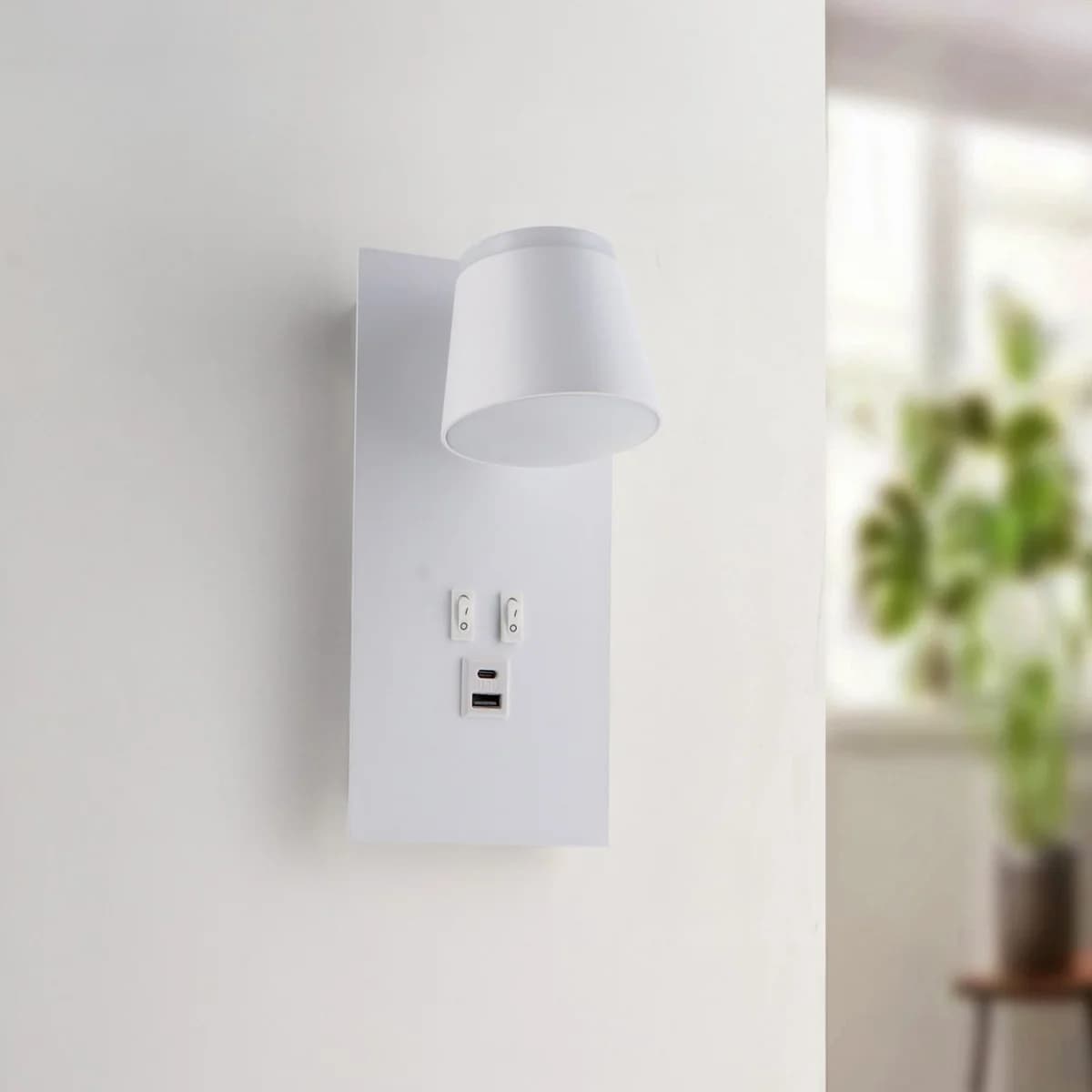 Aplique de parede Led ajustável White Down 17W 4000K