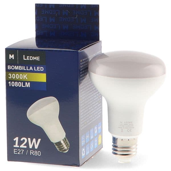 Ledme Lâmpada LED E27 R80 12W 3000K