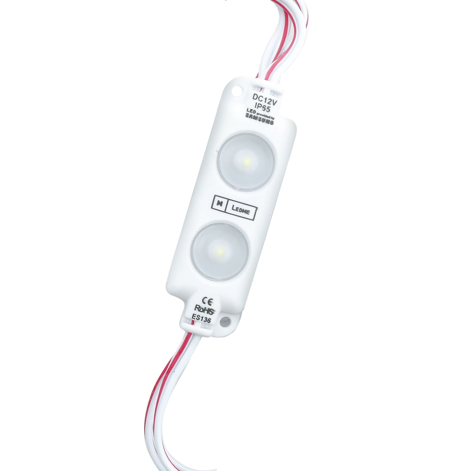 Conjunto de 20 Módulos de 2 LED Smd Samsung 12V Dc 1W 6000K