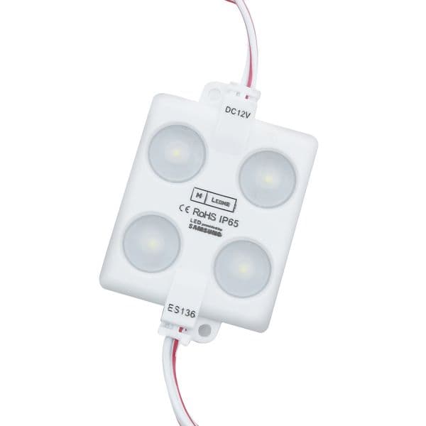 Ledme Conjunto de 20 Módulos de 4 LED Smd Samsung 12V Dc 2W 6000K