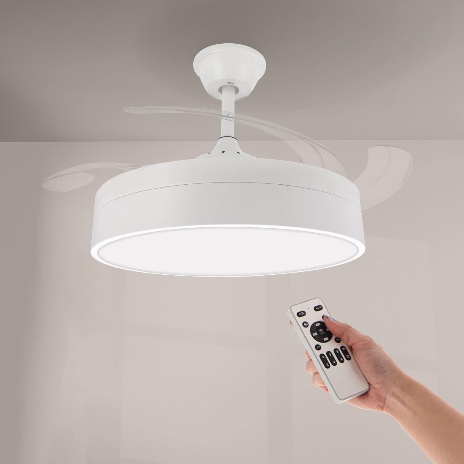 Ledme Mistra Ventilador de Teto com Luz LED + Comando 36W