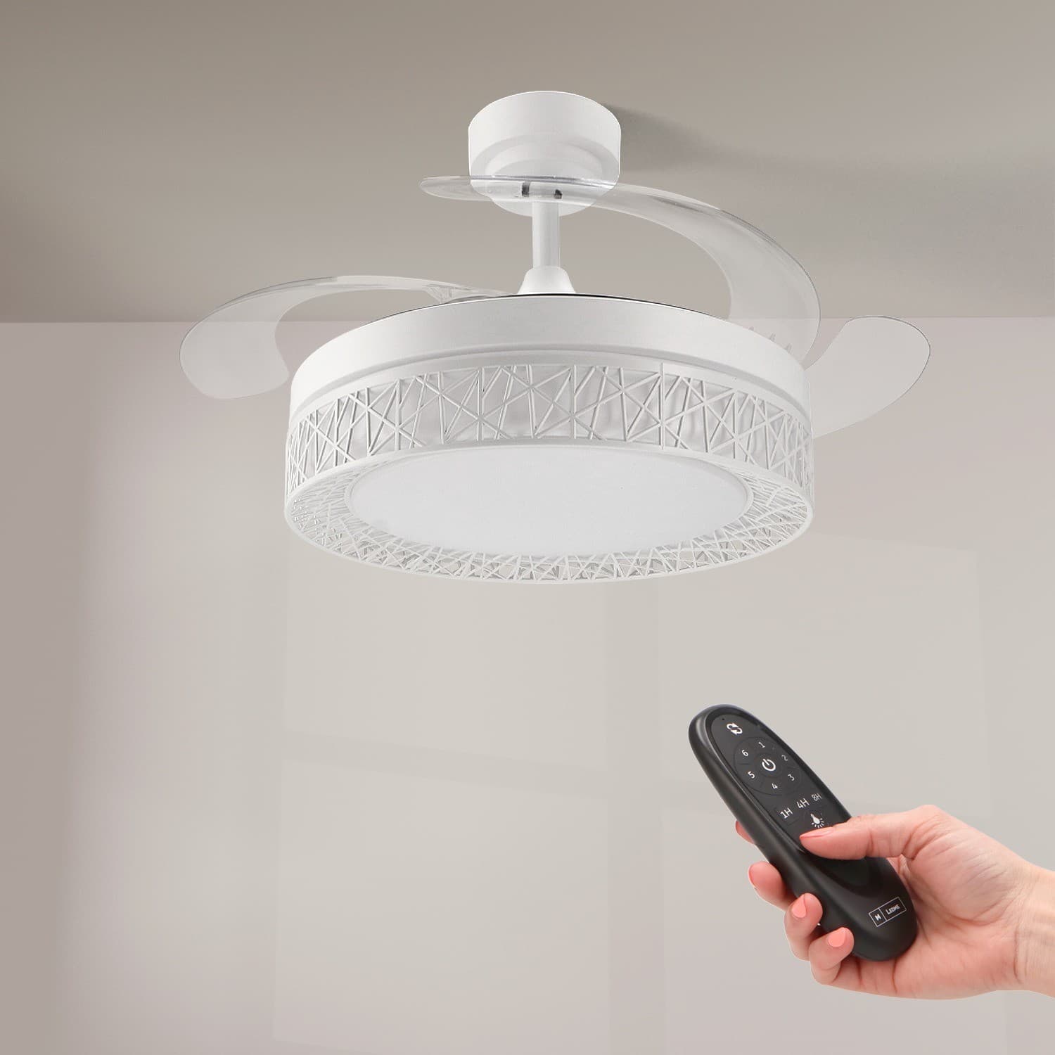 Ventoinha de Teto LED White Aqua