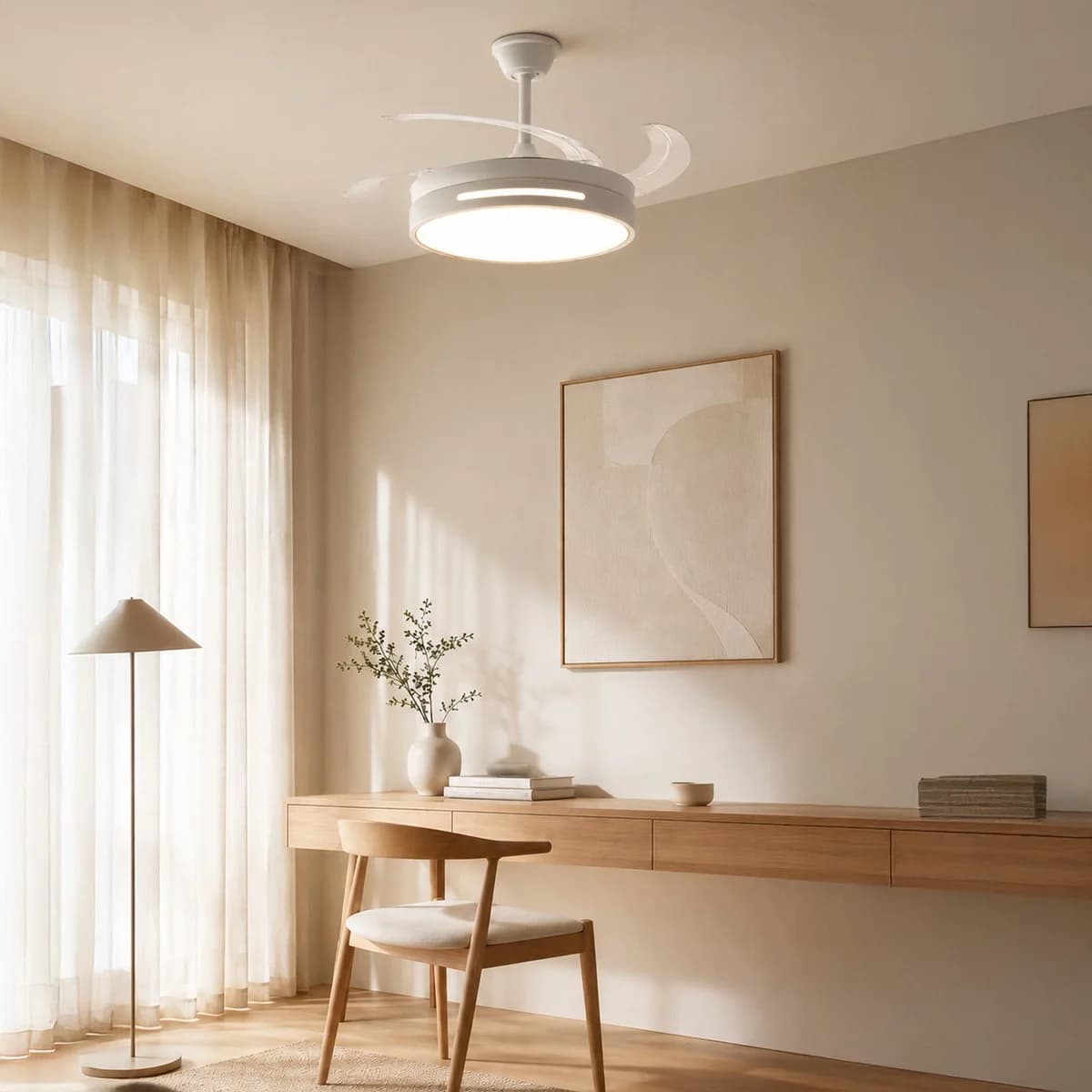 Ventoinha de Teto LED White Smart Ø108 cm CCT