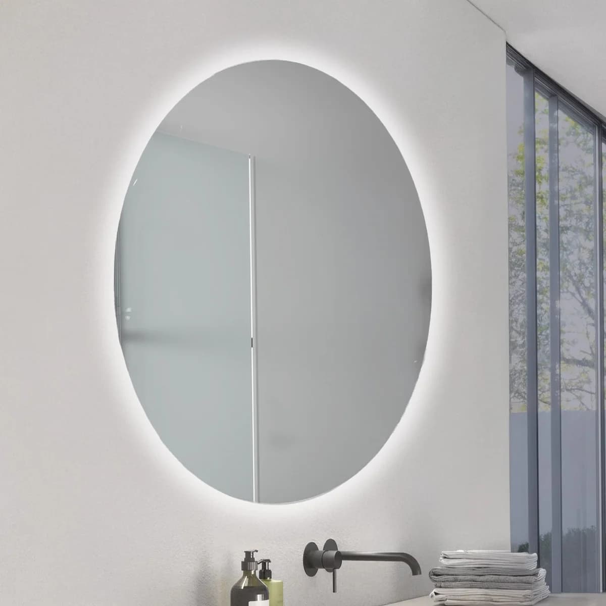 Espelho LED para casa de Banho 20W Ronda CCT