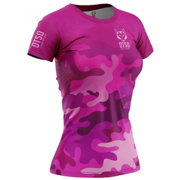 Otso M/corta Camo Pink Short Sleeve T-shirt Rosa S Mulher
