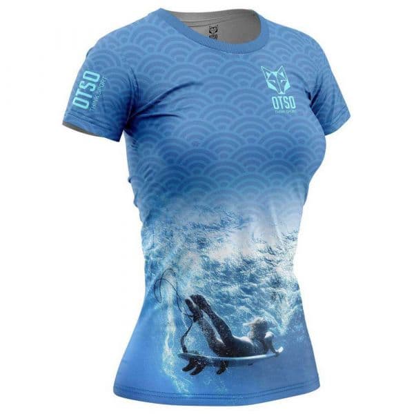 Otso T-shirt Short Sleeve T-shirt Azul XS Mulher