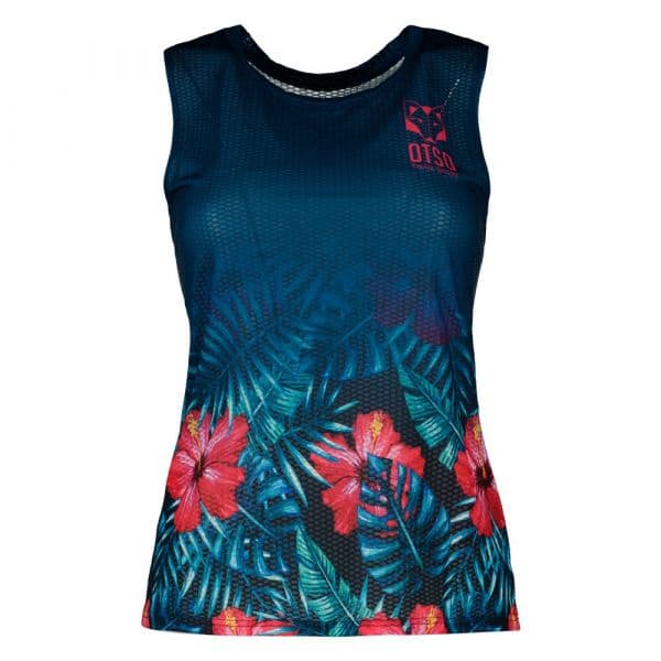 Otso Singlet Braces T-shirt Azul M Mulher