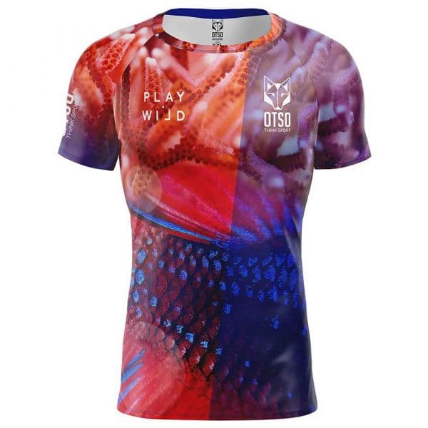 Otso Coral Short Sleeve T-shirt Colorido M Homem