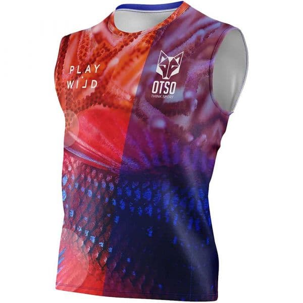 Otso Coral Sleeveless T-shirt Colorido L Homem