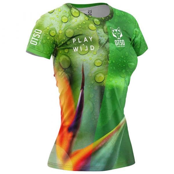 Otso Paradise Short Sleeve T-shirt Verde L Mulher