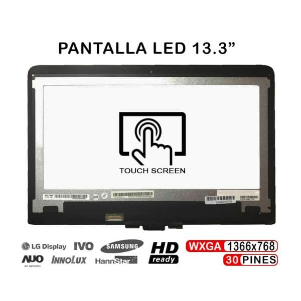 Ecrã 13.3" com Tátil para Portatil HP Pavilion X360 13-S100NJ 13-S121DS - PAN0149