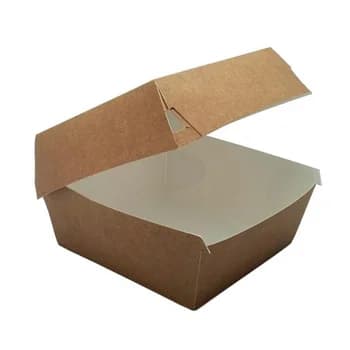 Caixa Hamburguer Kraft 500ml 11,5×11,5×7,5cm 150un