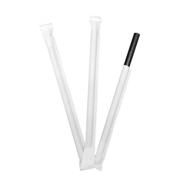 Palhinha Papel Preta 14cm  250 Unidades