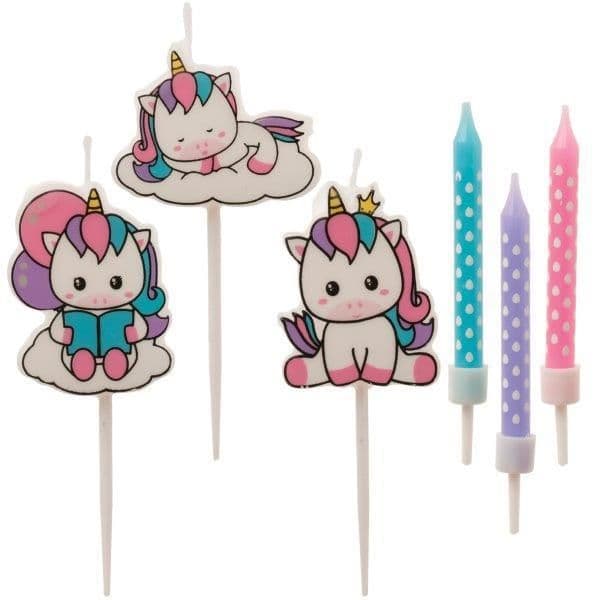 Dekora Pack Velas para Bolos Unicórnio - 540345408