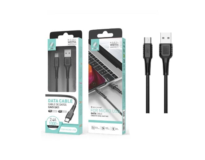 CABO IKREA MICRO USB COM 1M 2.4A PRETO