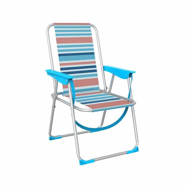 Marbueno Cadeira Dobrável 10461 Laranja e Azul 53x56x78 cm