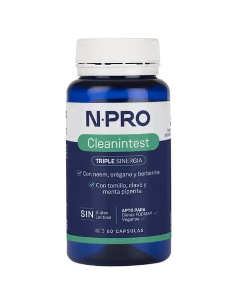Cleanintest - 60 Cápsulas - NPRO Salud Intestinal