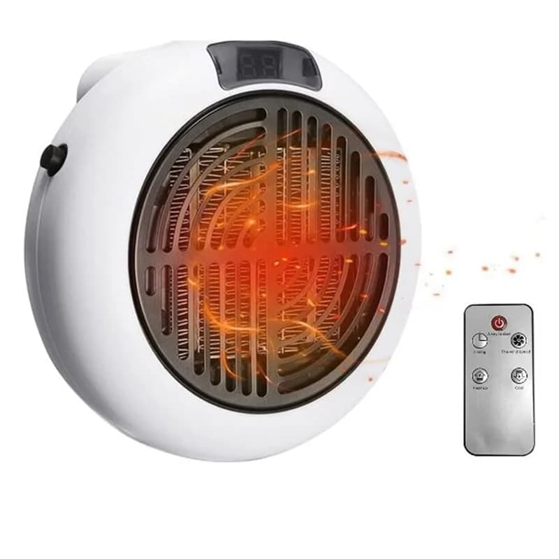Termoventilador Aquecedor Compacto Tomada 350w c/ Comando