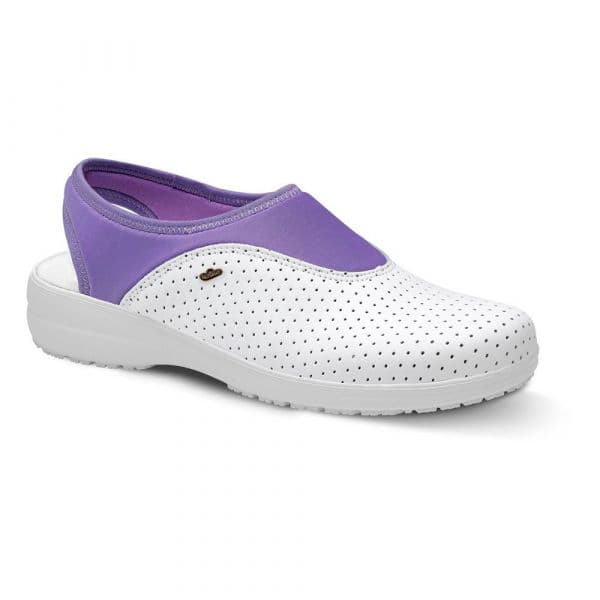 Feliz Caminar Sport Lycra Clogs Branco,Roxo EU 36