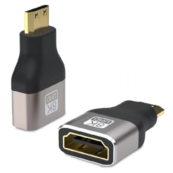 PcCom Essential Conversor HDMI Mini Macho para Fêmea 8K V2.1