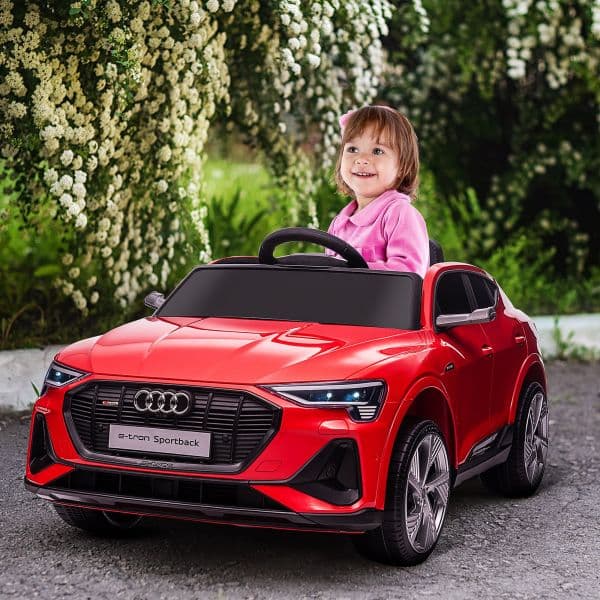 HomCom CCarro Elétrico Audi E-Tron 12V com RC Vermelho