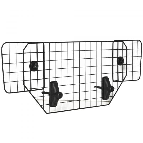 Pawhut Grade de Segurança de Carro Universal Grade de Segurança com Largura Ajustável 90-120x40,5cm Preto