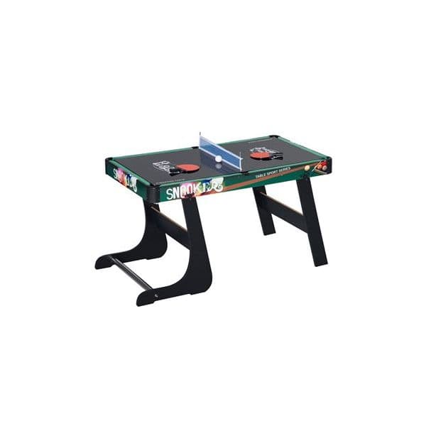 Homcom Mesa de Jogos 6 em 1 Dobrável - Bilhar Matraquilho Ping Pong Lançamento de Anéis Hóquei no Gelo e Air Hóquei 118x104x71cm