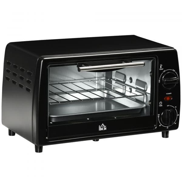 Mini Forno HomCom de Convecção 10L 750W até 230°C - 800-084V90BK