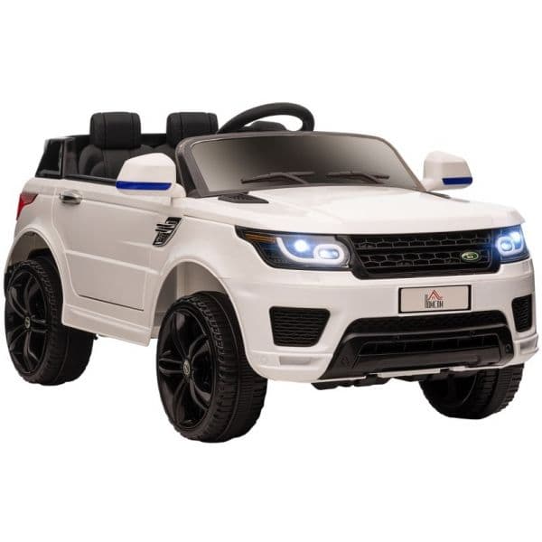 Homcom Carro Elétrico Suv Infantil 12V com 2 Motores Controlo Remoto Branco