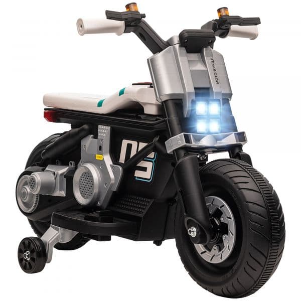 HomCom Mota Elétrica Infantil 370-253V90WT 6V Preto e Branco