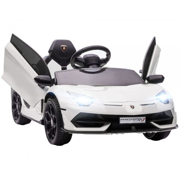 HomCom Carro Elétrico para Crianças Lamborghini 12V Branco