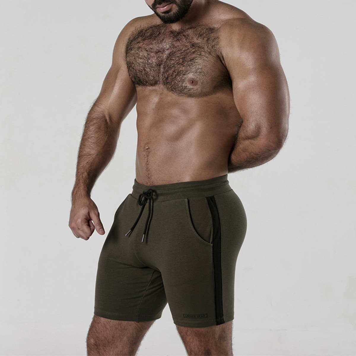 Locker Gear Calção Side Strip Short Caqui 44 XXL