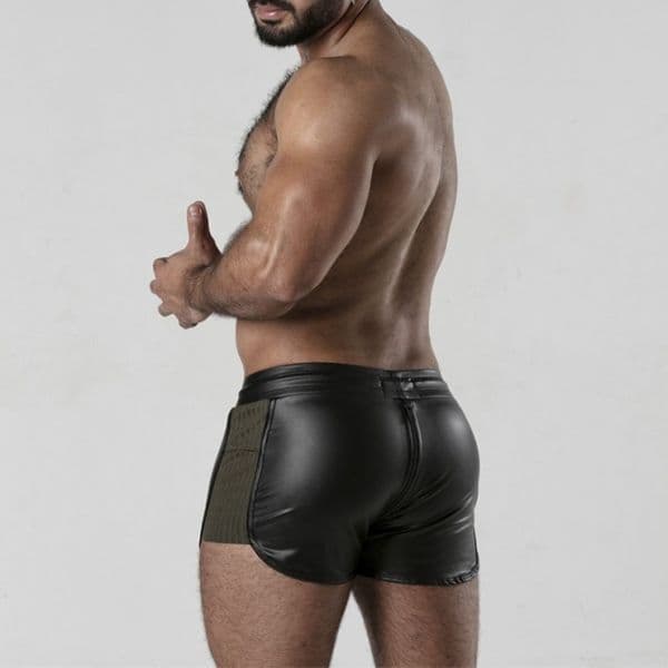 Locker Gear Calção Perneira 2 Way Zipper Contrast Short Caqui 46 3XL