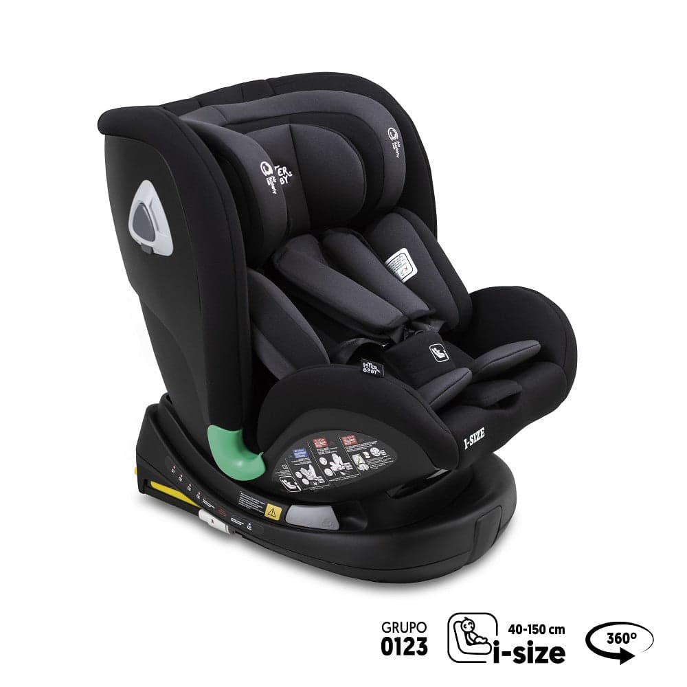 Cadeira Auto I-size 40-150Cm Aruna Cinza Interbaby