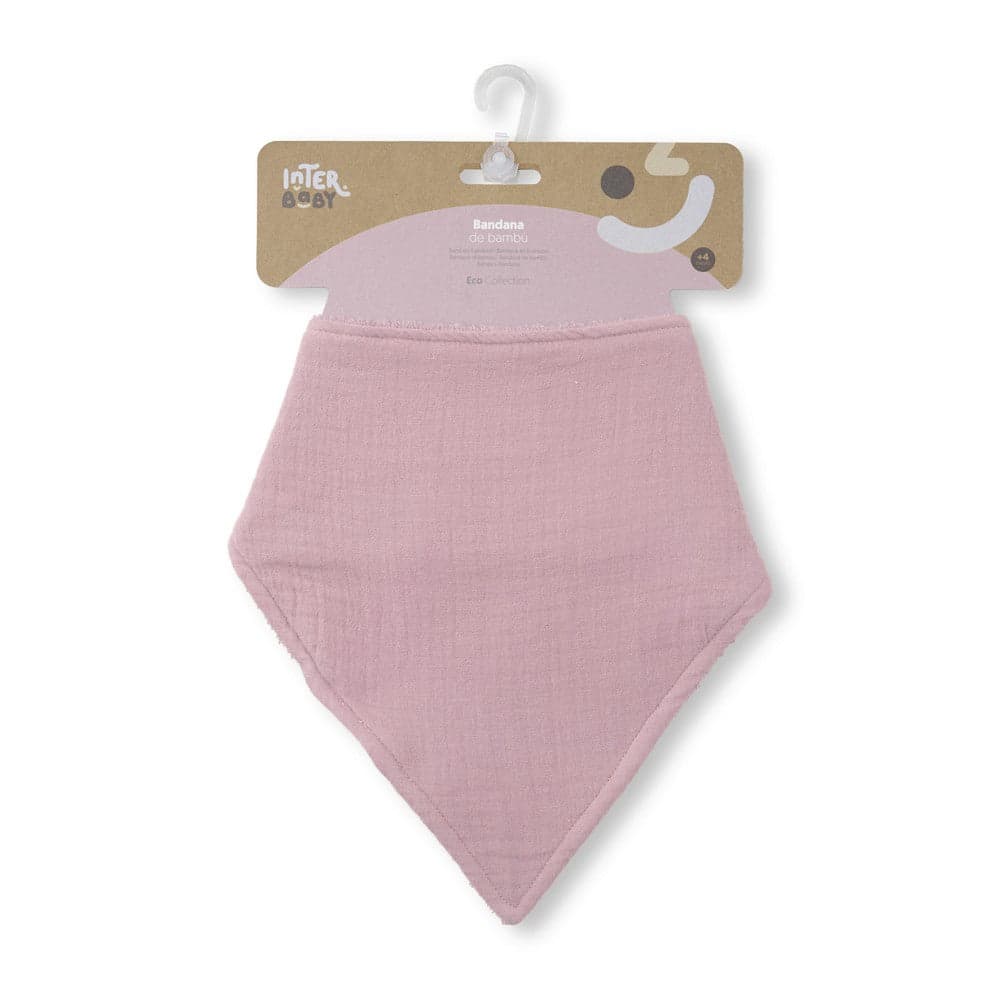 Interbaby Babete Bandana Tecido Bambu Rosa Escuro