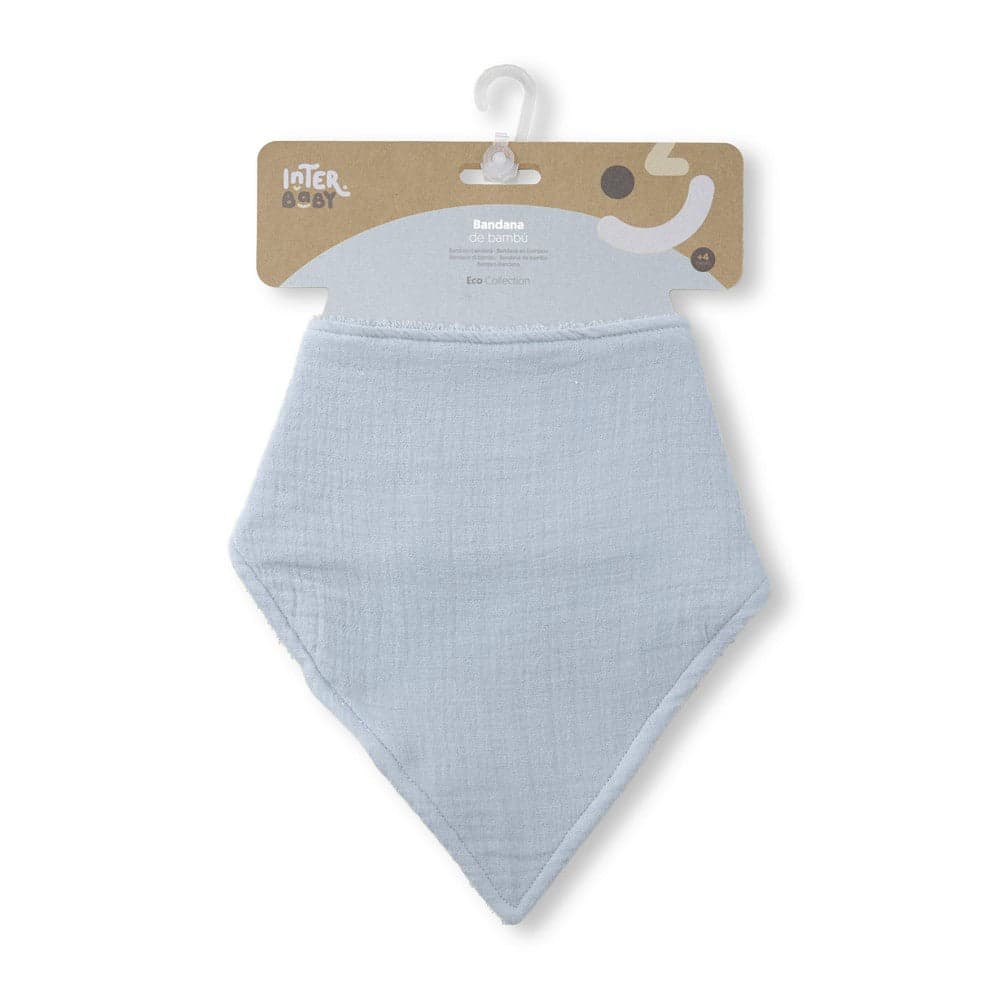 Interbaby Babete Bandana Tecido Bambu Azul Escuro