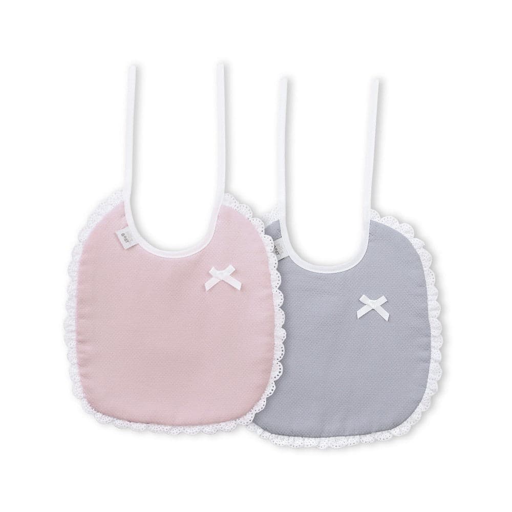 Interbaby 2 Babetes 100% Algodão Cinza & Rosa o