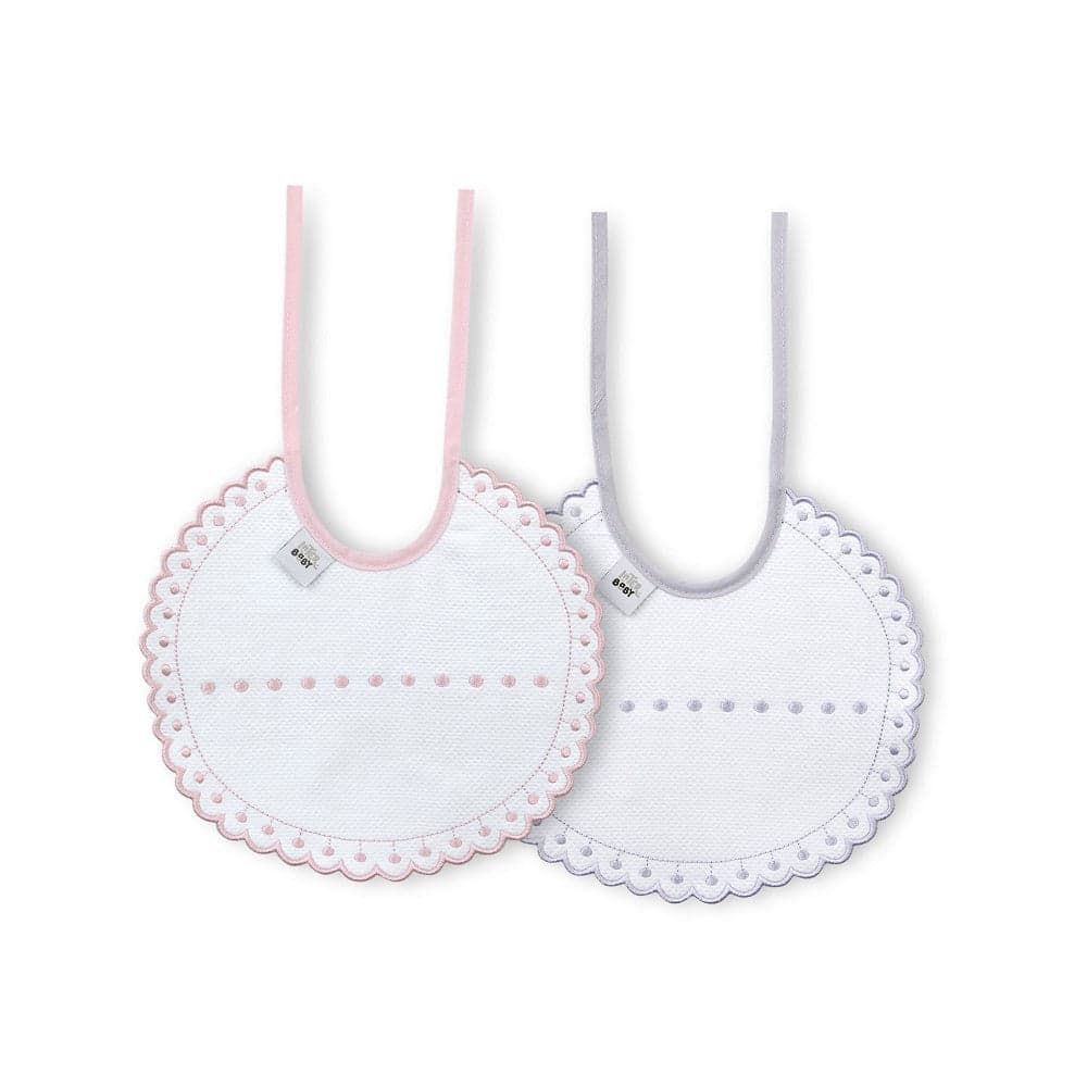 Interbaby 2 Babetes 100% Algodão Cinza & Rosa i