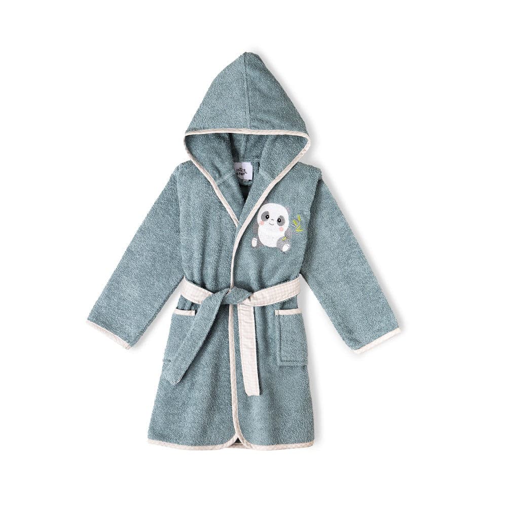 Roupão De Banho Infantil T 6 8 Petrola Interbaby