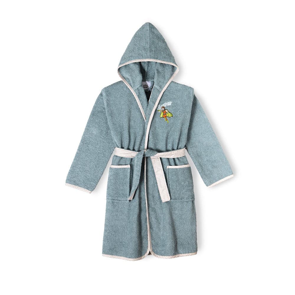 Roupão De Banho Infantil T 10 12 Petrola Interbaby